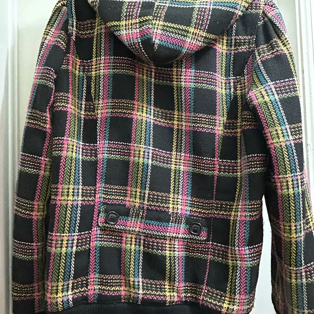 Colorful fun Roxy Black Quilted Jacket - Picture 2 of 4